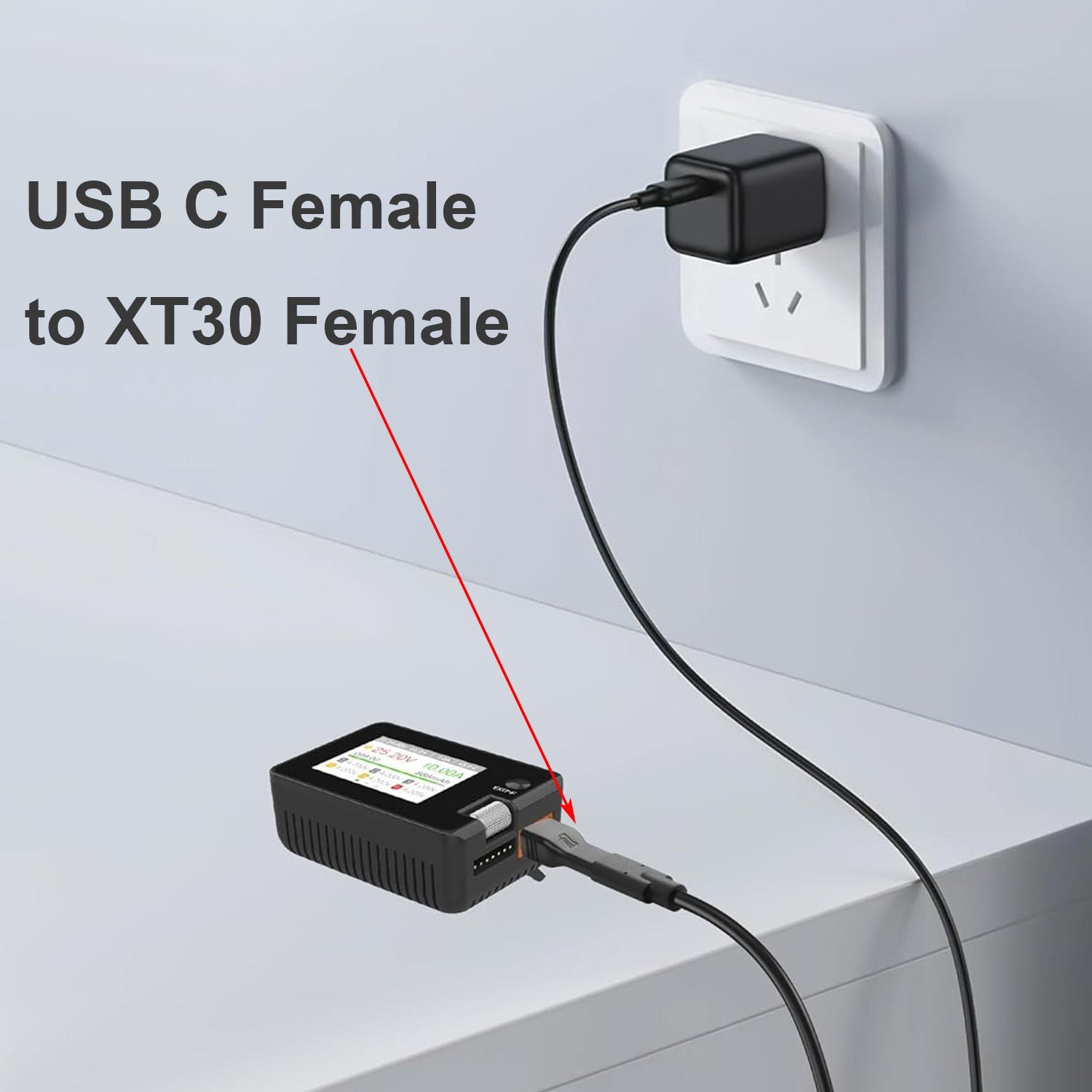 1 шт. USB Type C Женский вход  – обзор и цена Drone Battery Adapter