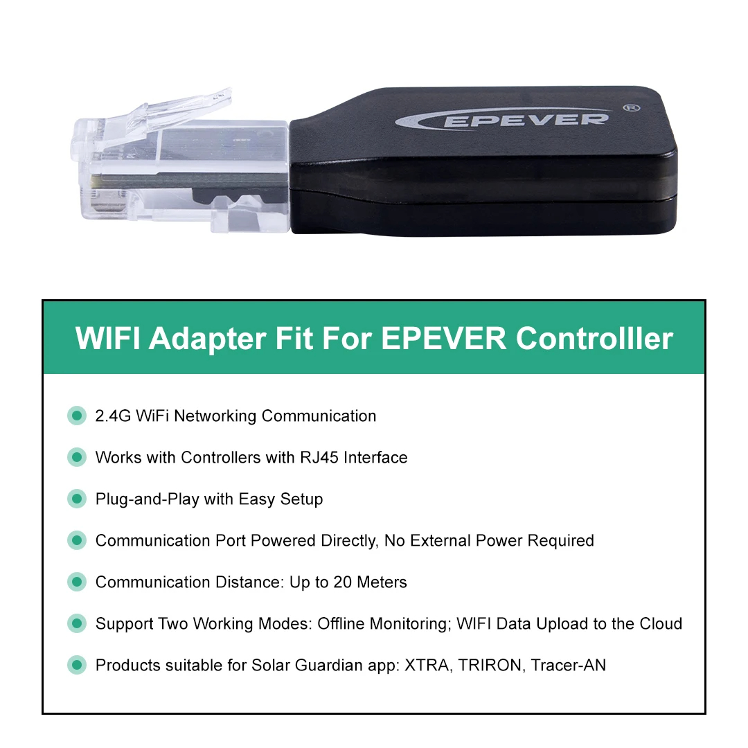 EPEVER WiFi 2,4G RJ45 D WIFI B – обзор и цена Drone Solar Charger